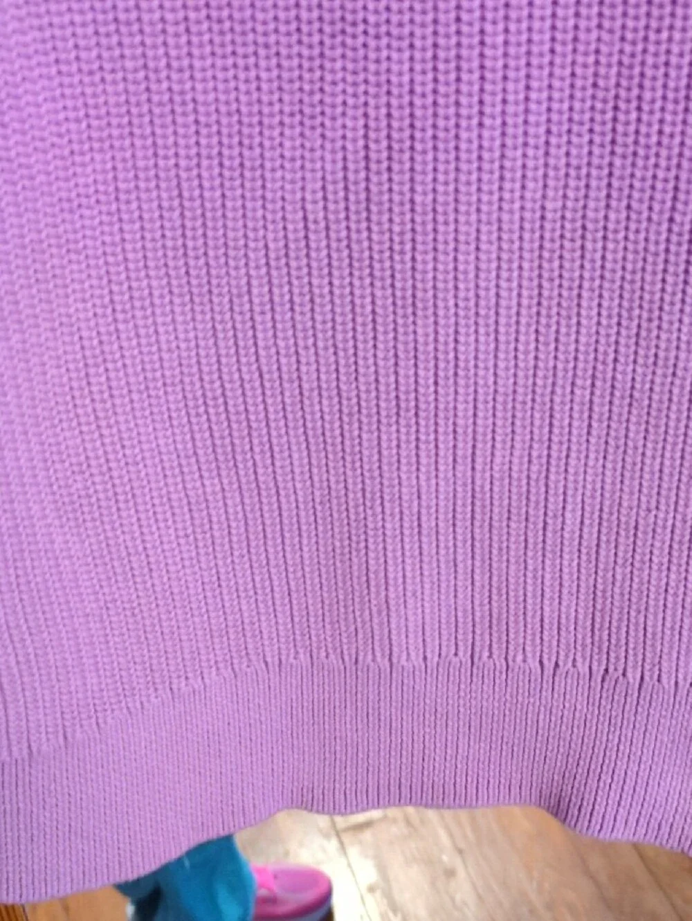Talbots Lilac Crewneck Sweater with Chest Pocket